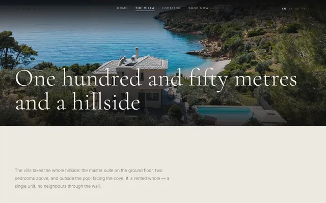 Ammos Beach Villa — New site · /villa