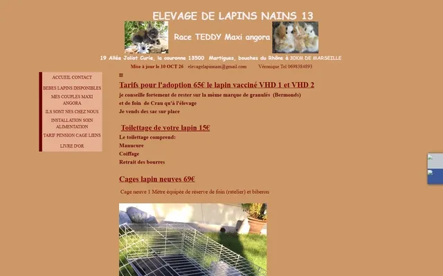 Lapins Nains Teddy — Old site · /livraison