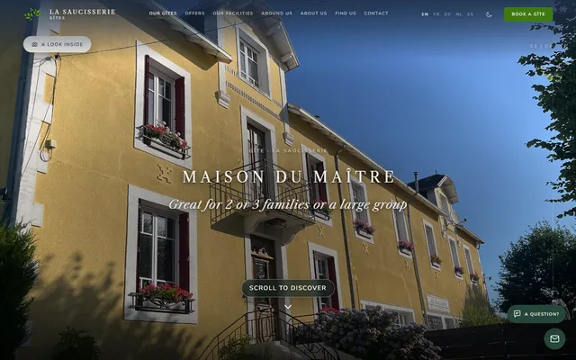 La Saucisserie Gîtes — New site · /maison-du-maitre