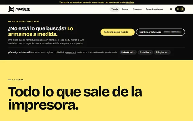 MARBE3D — Nouveau site · /tienda