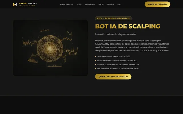 Market Makers — New site · Bot IA