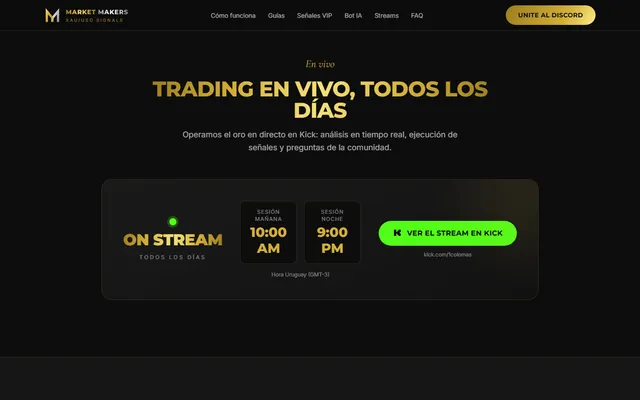 Market Makers — New site · Streams