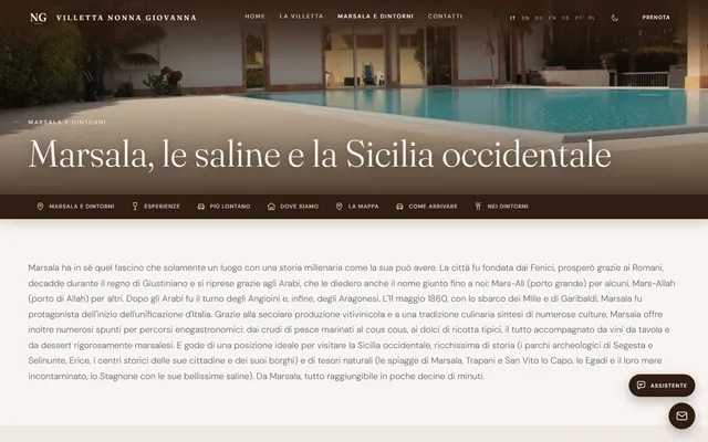 Villetta Nonna Giovanna — New site · /marsala