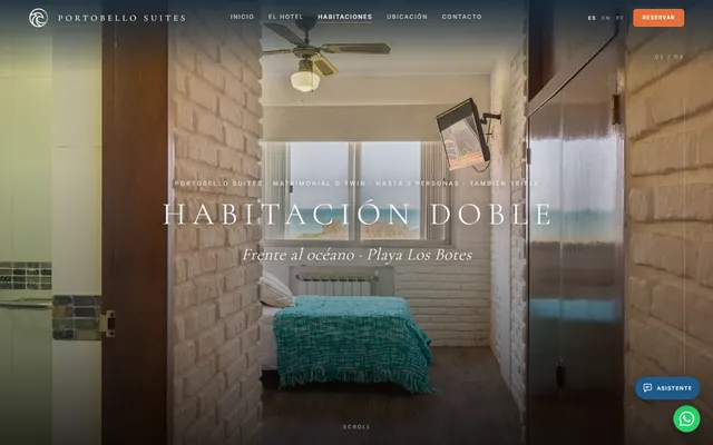 Portobello Suites — Web nueva · /habitacion-doble