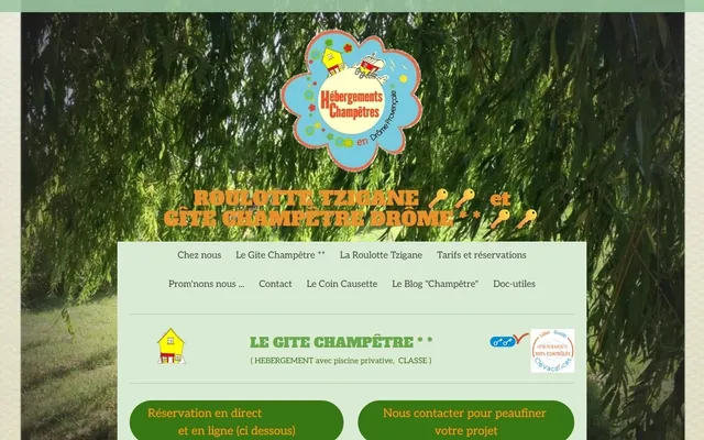 Roulotte Tzigane — Old site · /le-gite-champêtre