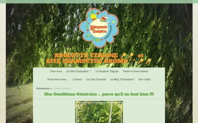 Roulotte Tzigane — Old site · /conditions-générales