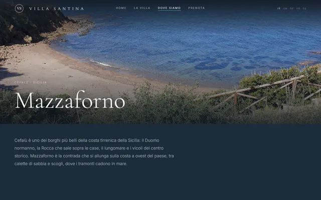 Villa Santina — Site novo · /location