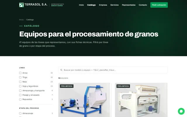 Terrasol — Web nueva · /catalogo