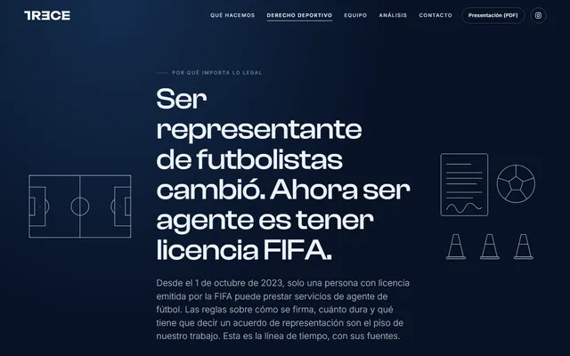TRECE Sports Management — New site · /derecho-deportivo