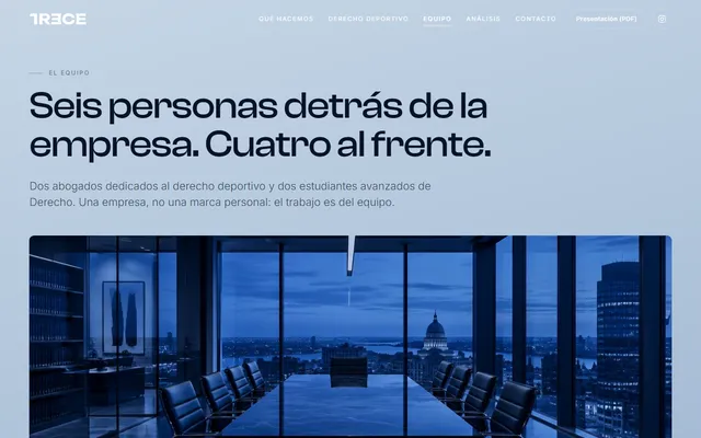 TRECE Sports Management — New site · /equipo