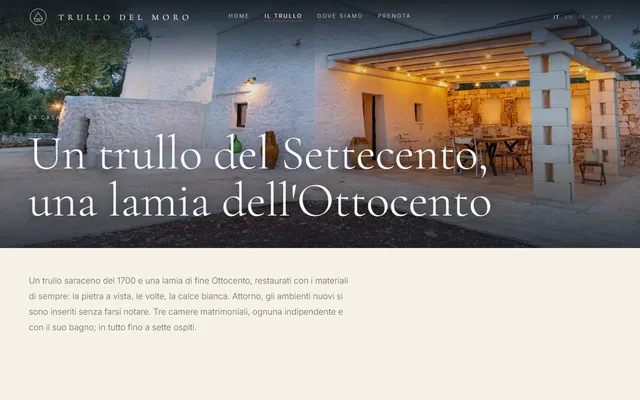 Trullo del Moro — Site novo · /villa
