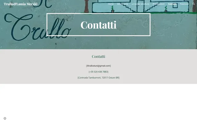 Trullo & Lamia Meraki — Old site · Contatti