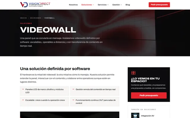 Vision Direct — Web nueva · /soluciones/videowall/