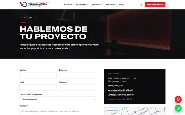 Vision Direct — Web nueva · /contacto/