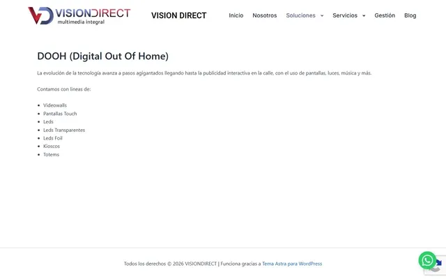 Vision Direct — Web vieja · /soluciones/dooh