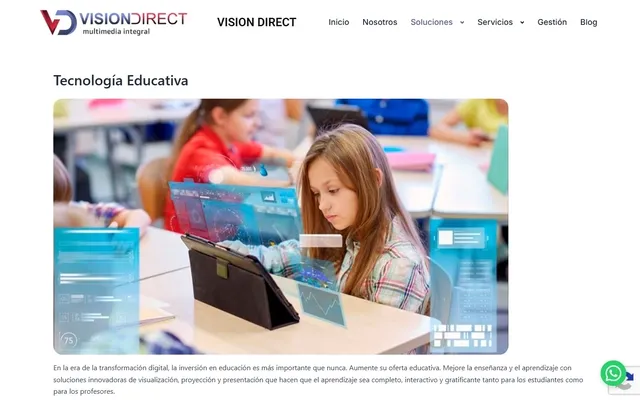 Vision Direct — Web vieja · /soluciones/tecnologia-educativa