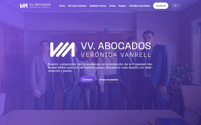 VV Abogados — New site · Áreas